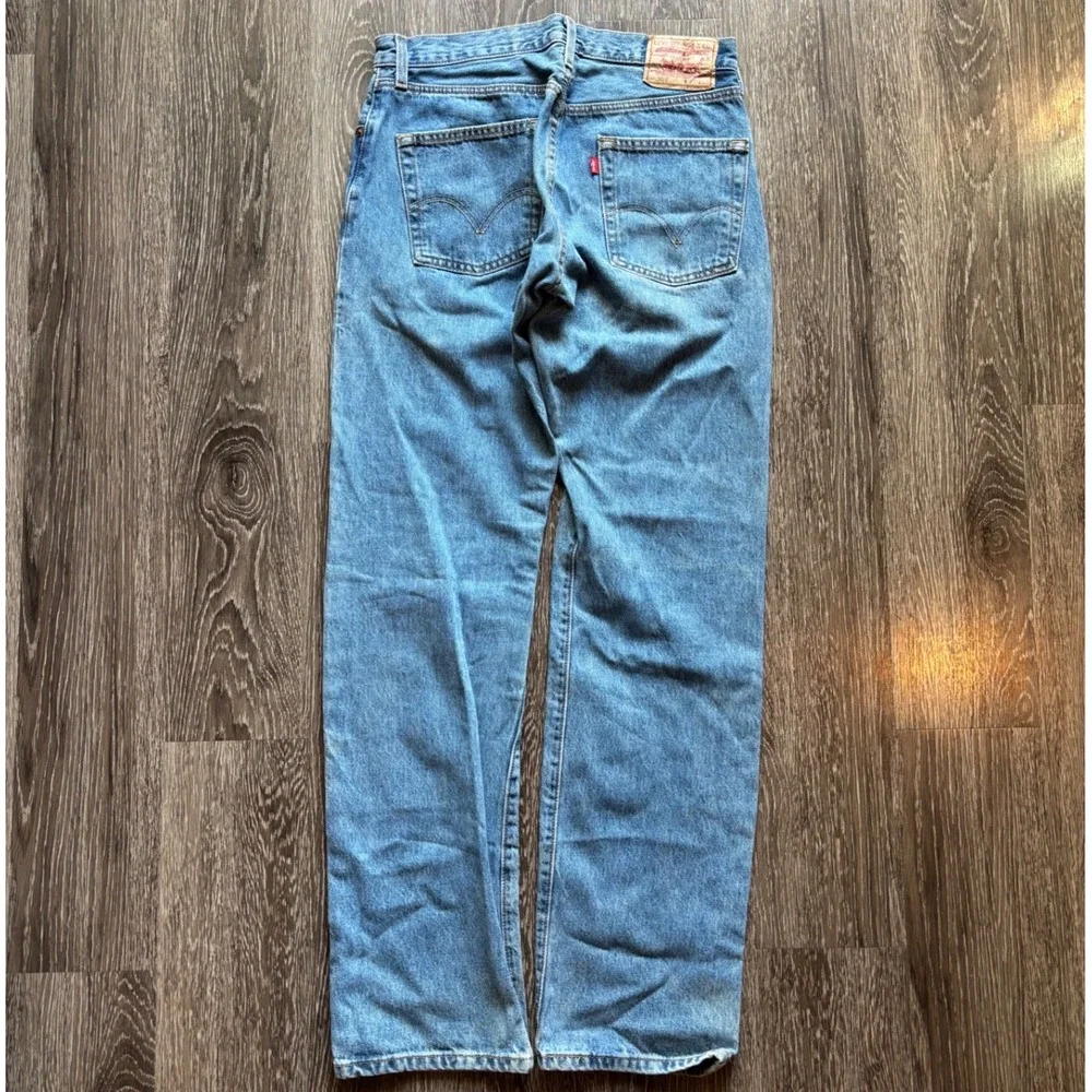 YK Levi's Button Fly 501 Straight Leg Denim Jeans 32x34